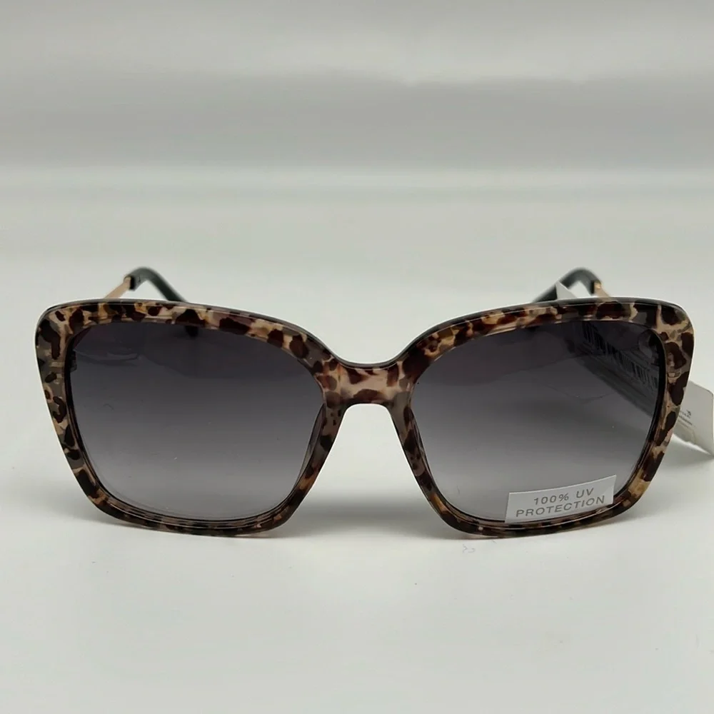 MIXIT Animal Print Gold Metal Temple Ross Black Temple‎ Tips